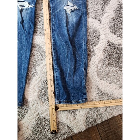 American Eagle Men's 30x34 AE Next Level Airflex Slim Distressed Jeans - Picture 2 of 7